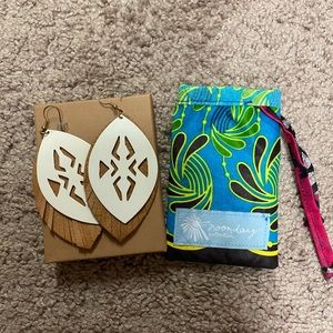 Noonday leather earrings